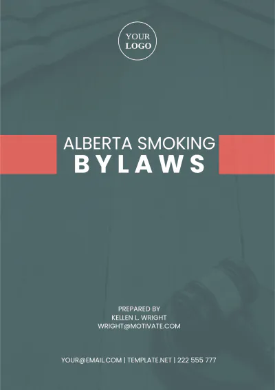 Free Alberta Smoking Bylaws Template to Edit Online
