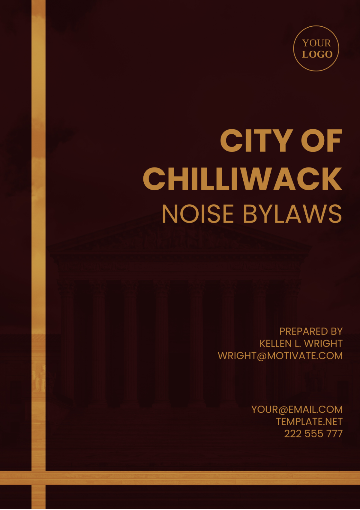 City Of Chilliwack Noise Bylaws Template