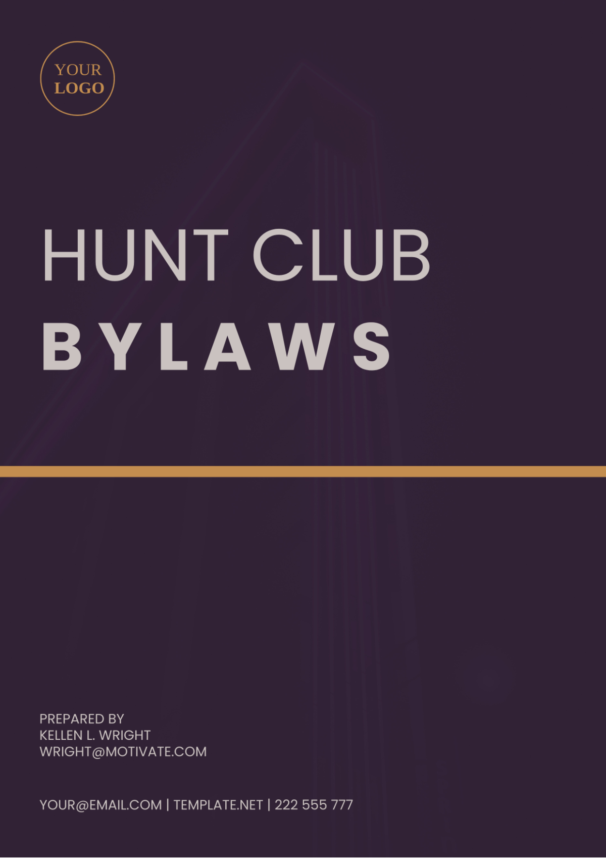 Hunt Club Bylaws Template
