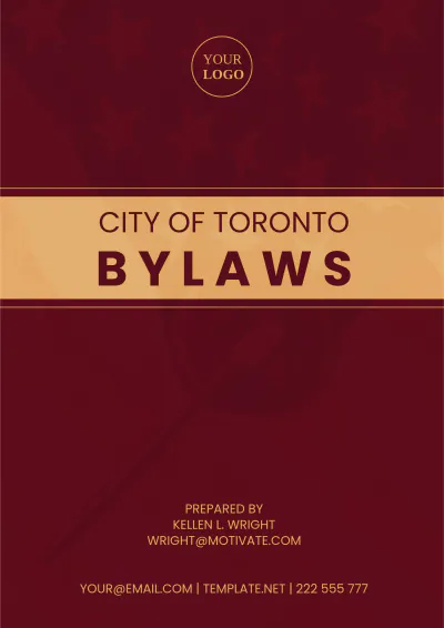 Free City Of Toronto Bylaws Template to Edit Online