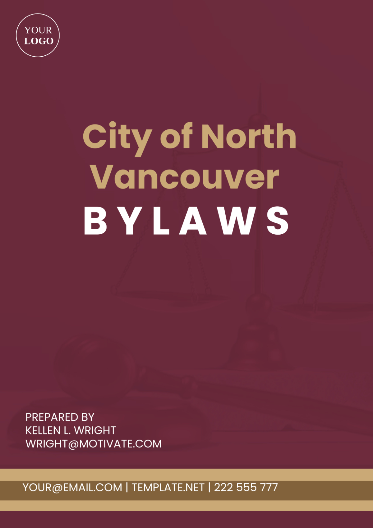 City Of North Vancouver Bylaws Template