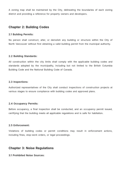 Free City Of North Vancouver Bylaws Template to Edit Online