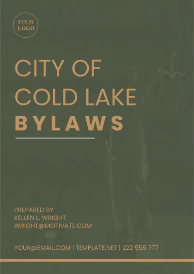 Free City Of Cold Lake Bylaws Template to Edit Online