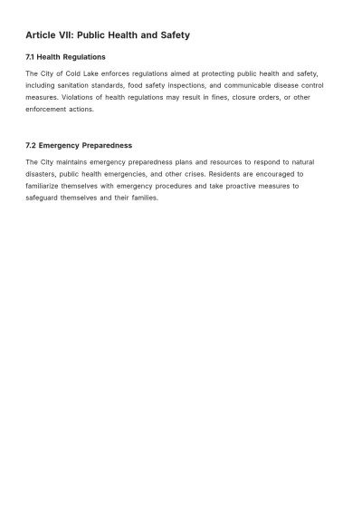 Free City Of Cold Lake Bylaws Template to Edit Online
