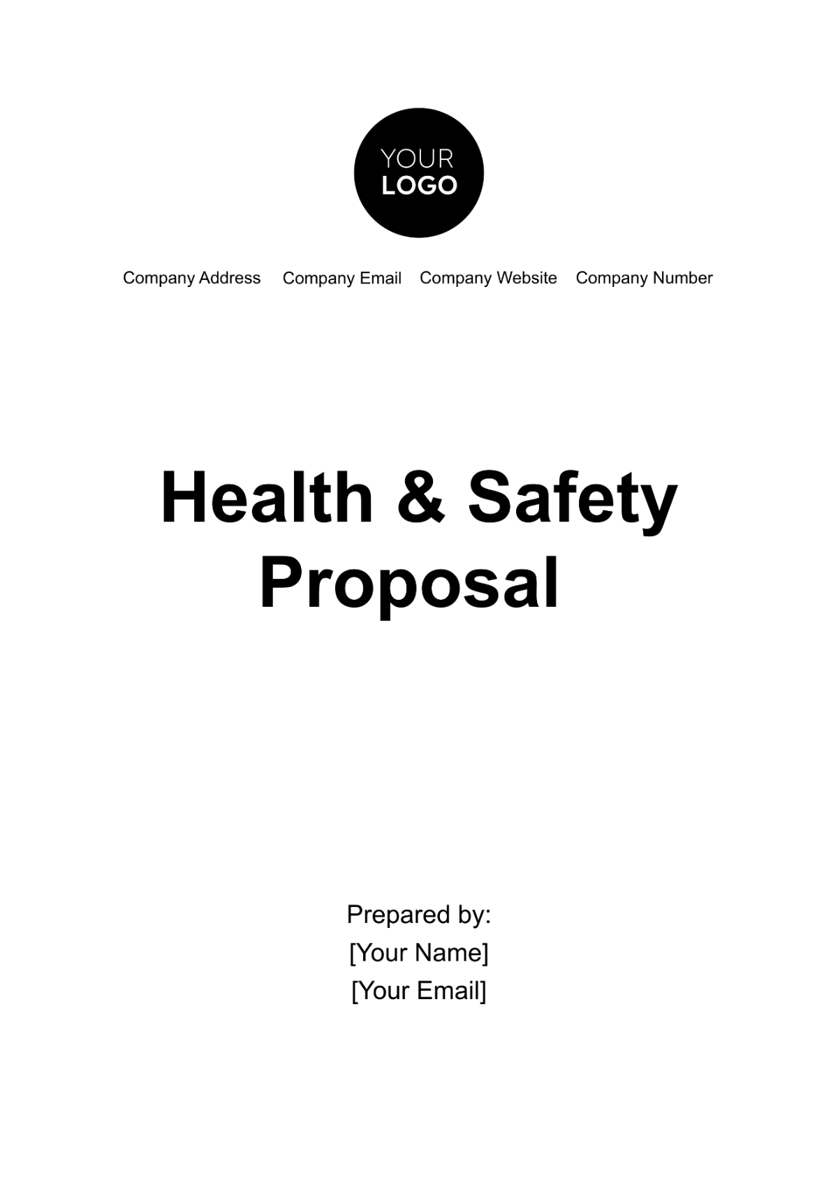 Free Health & Safety Proposal Template