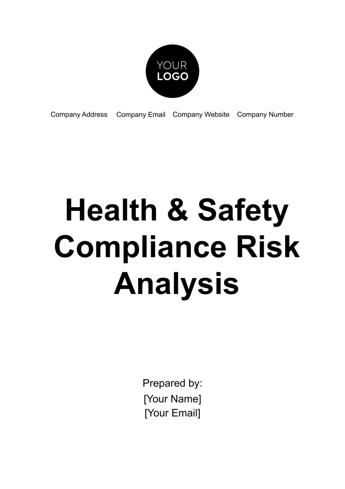 Health & Safety Compliance Risk Analysis Template