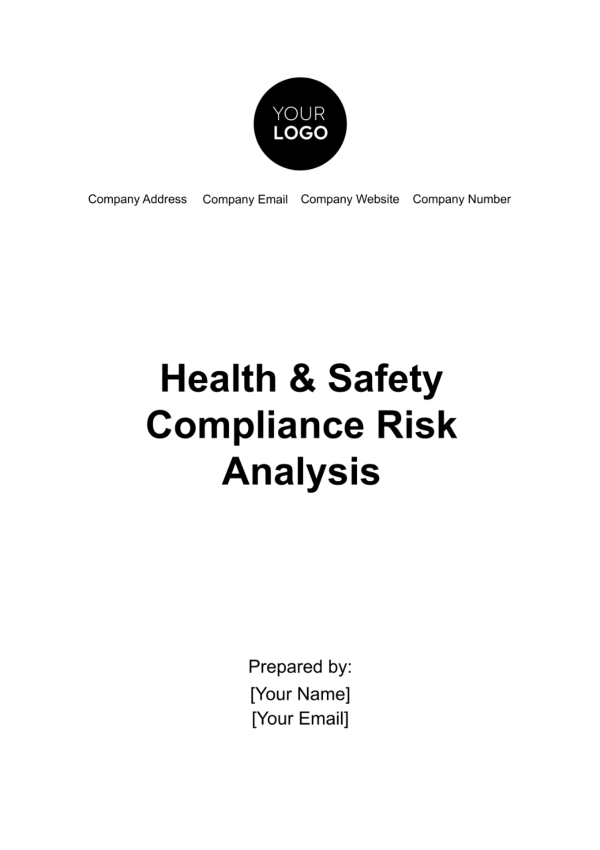 Health & Safety Compliance Risk Analysis Template - Edit Online & Download