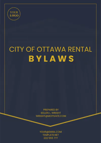Free City Of Ottawa Rental Bylaws Template to Edit Online