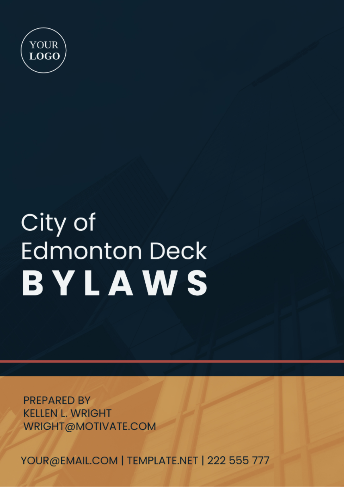 City Of Edmonton Deck Bylaws Template