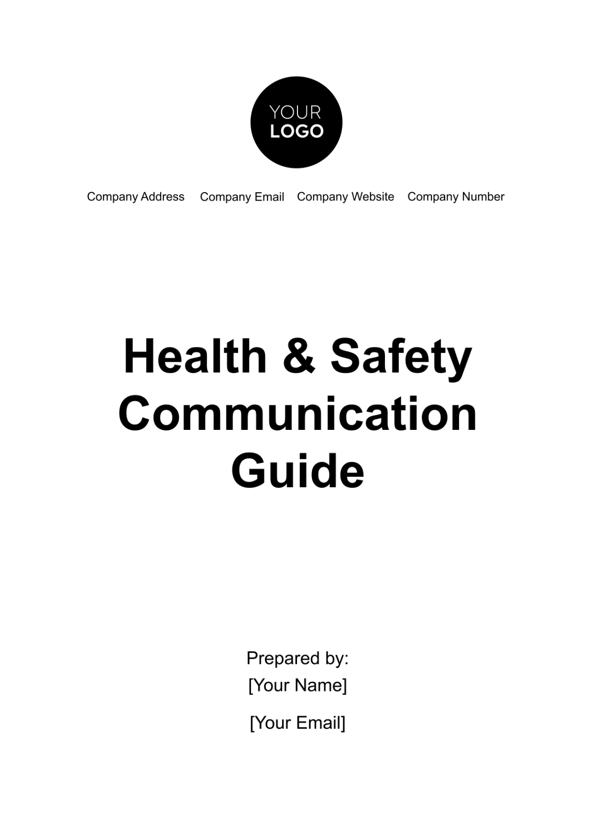 Free Health & Safety Communication Guide Template