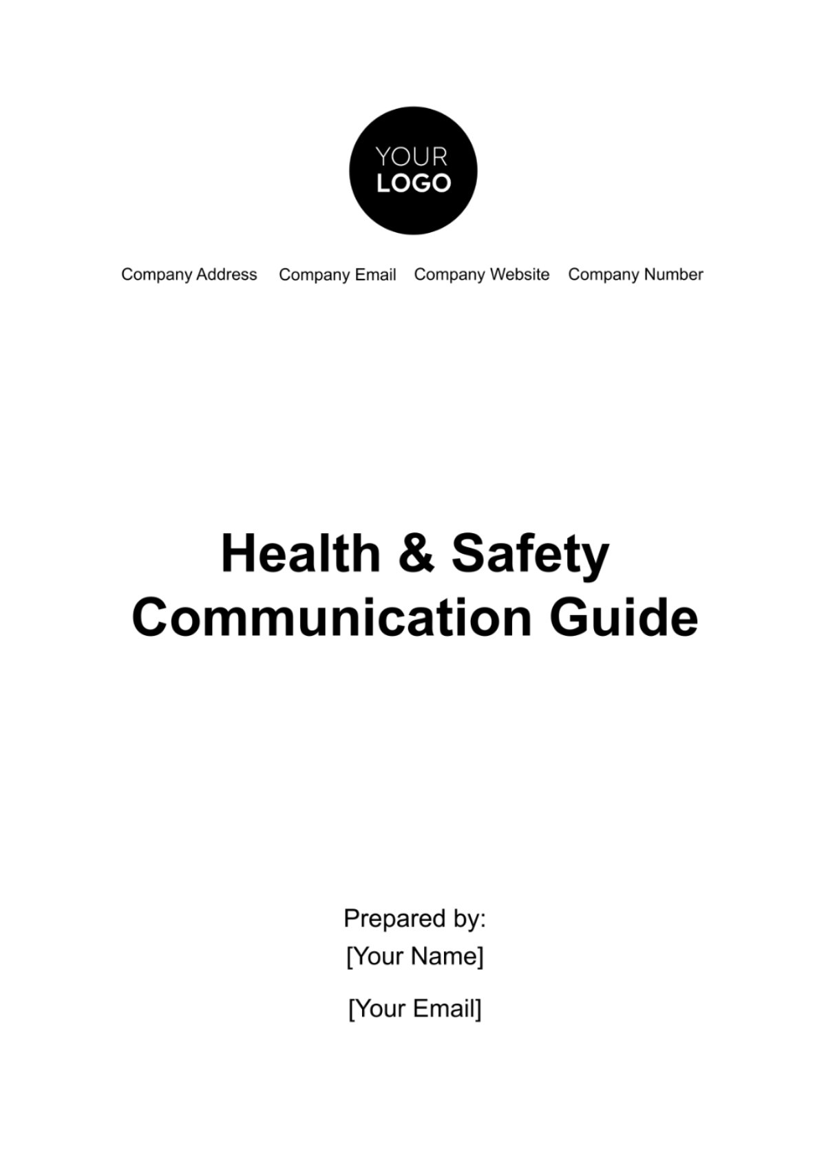 Free Health & Safety Communication Guide Template