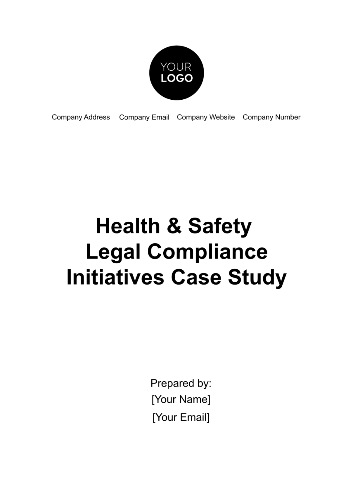 Free Health & Safety Legal Compliance Initiatives Case Study Template