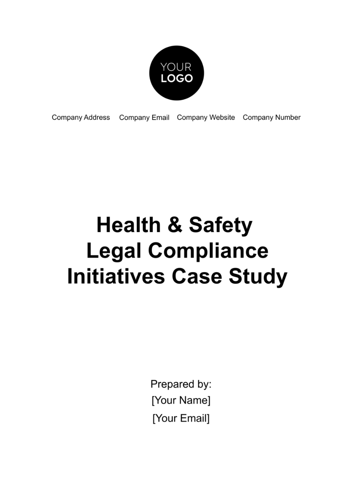 Health & Safety Legal Compliance Initiatives Case Study Template