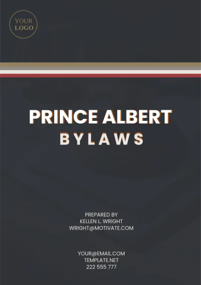 Free Prince Albert Bylaws Template to Edit Online