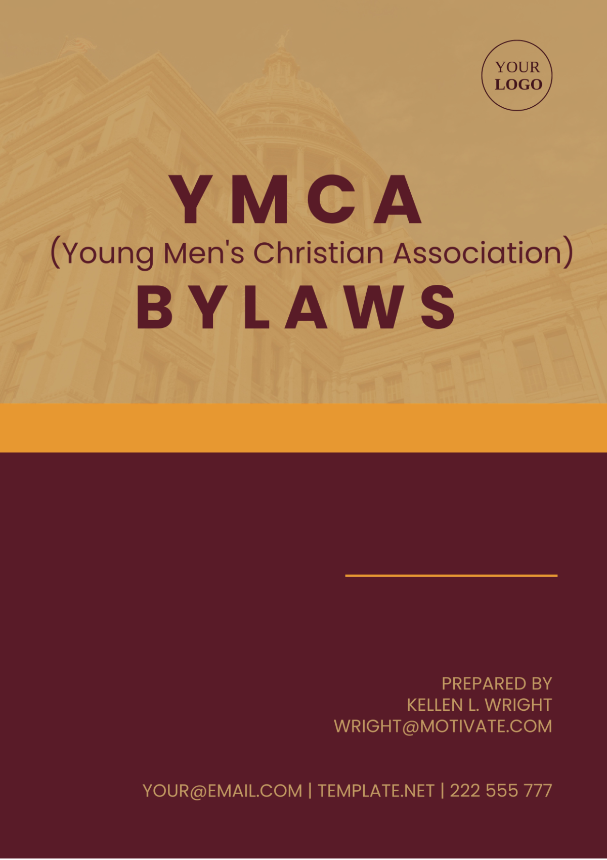 Free Ymca(Young Men's Christian Association) Bylaws Template