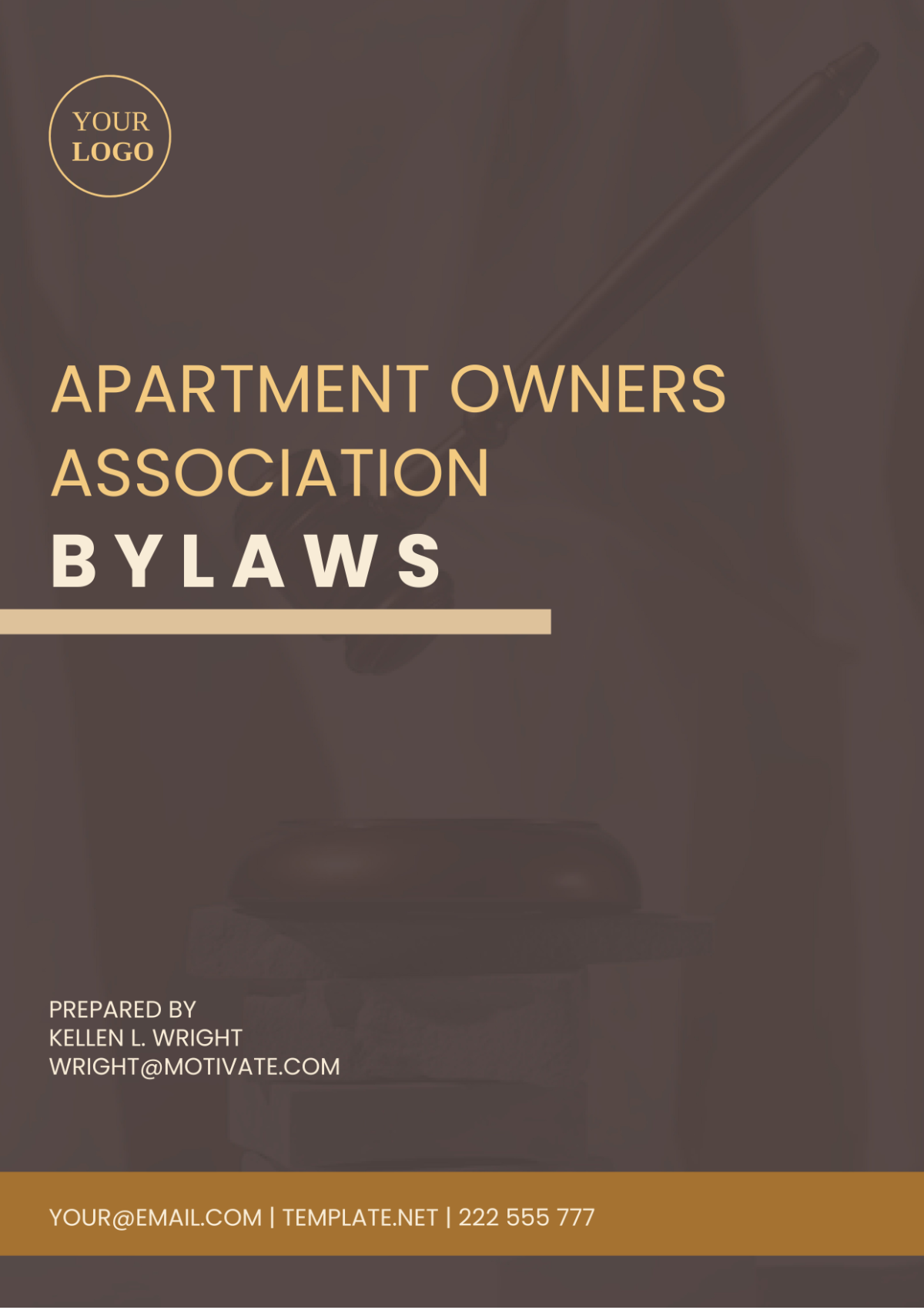Free Apartment Owners Association Bylaws Template