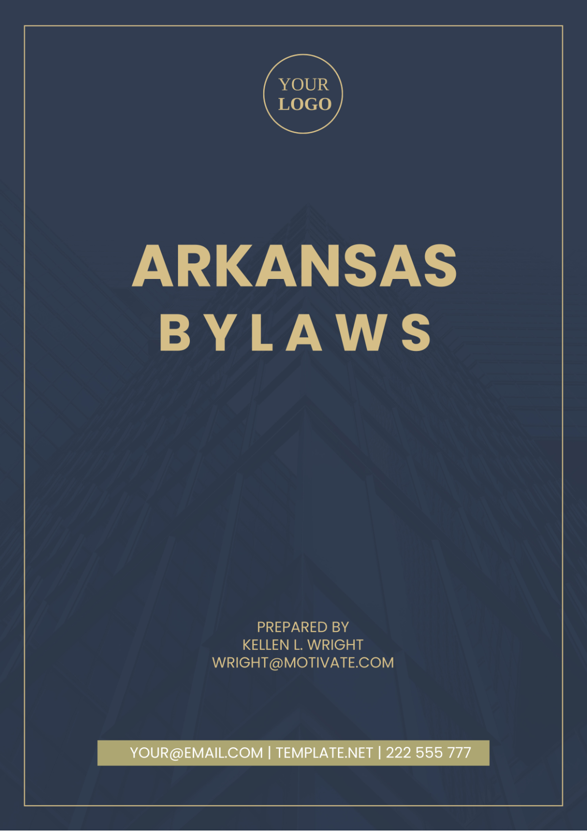 Arkansas Bylaws Template