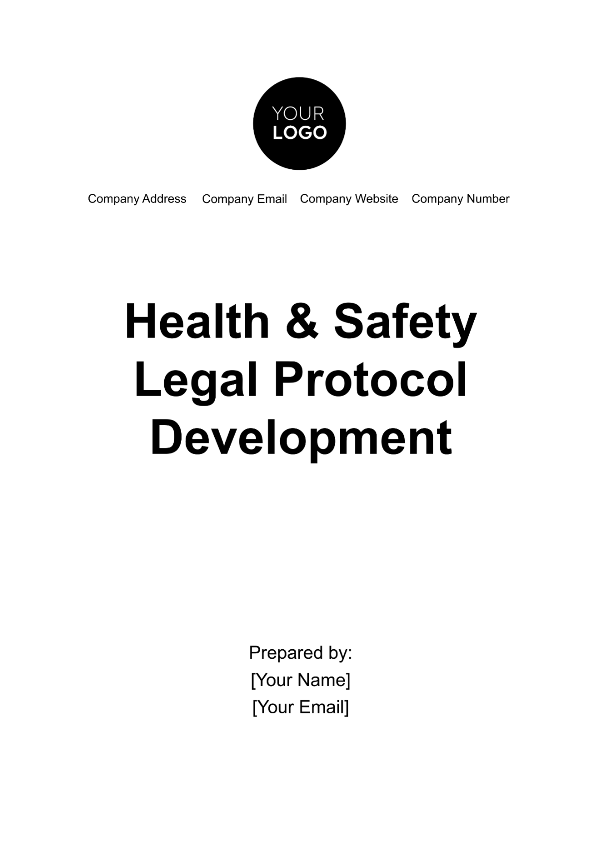 Free Health & Safety Legal Protocol Development Template