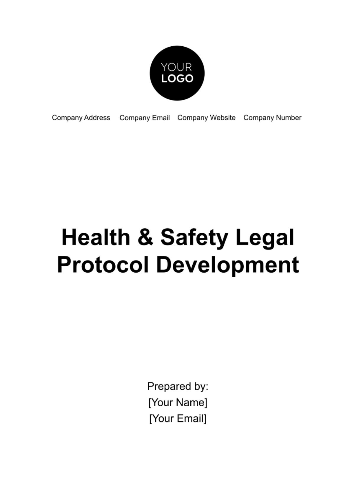 Free Health & Safety Legal Protocol Development Template