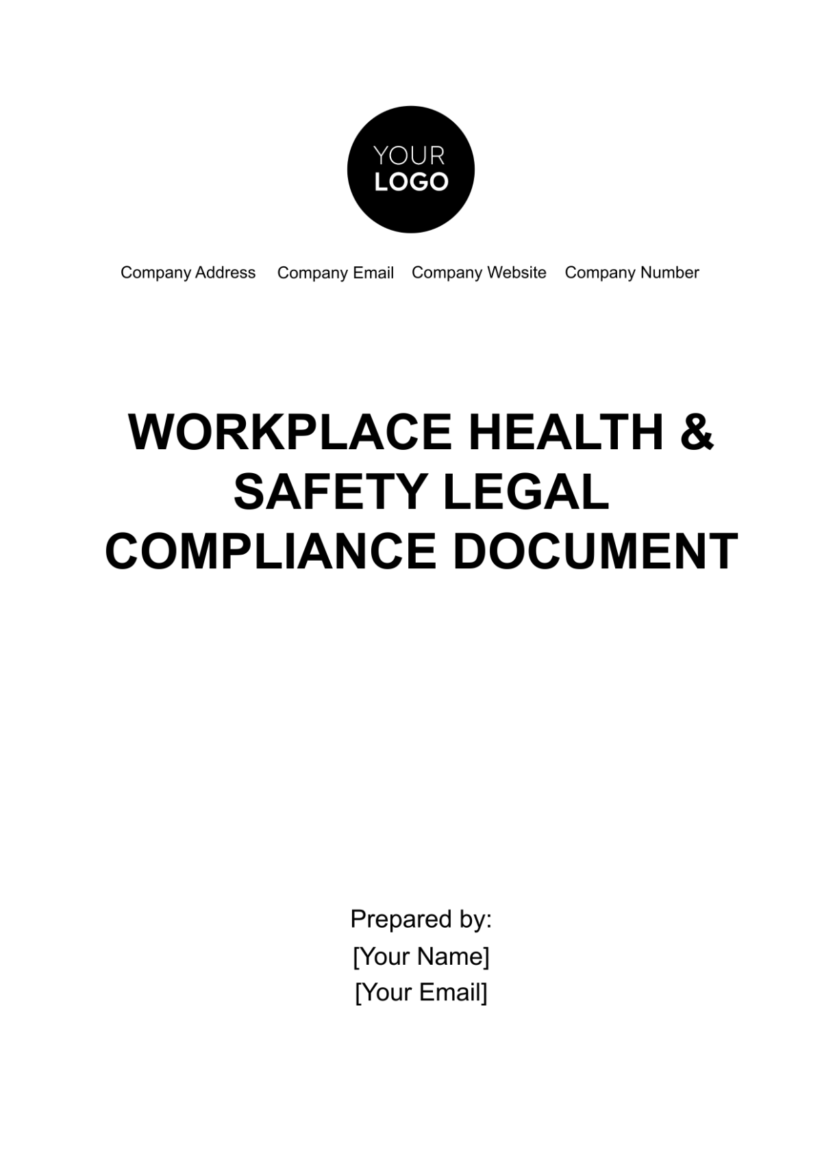 Free Workplace Health & Safety Legal Compliance Document Template