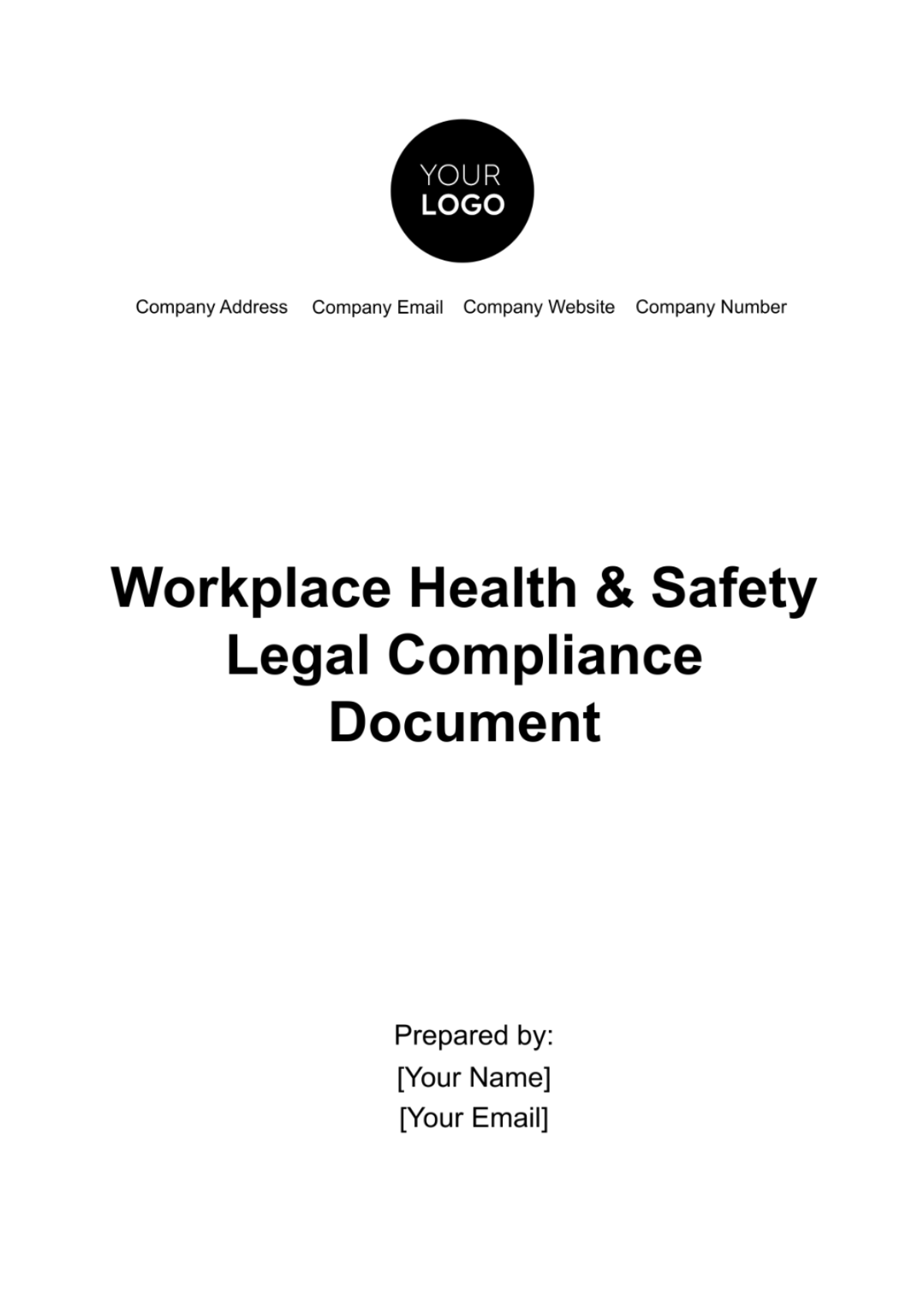 Workplace Health & Safety Legal Compliance Document Template - Edit Online & Download