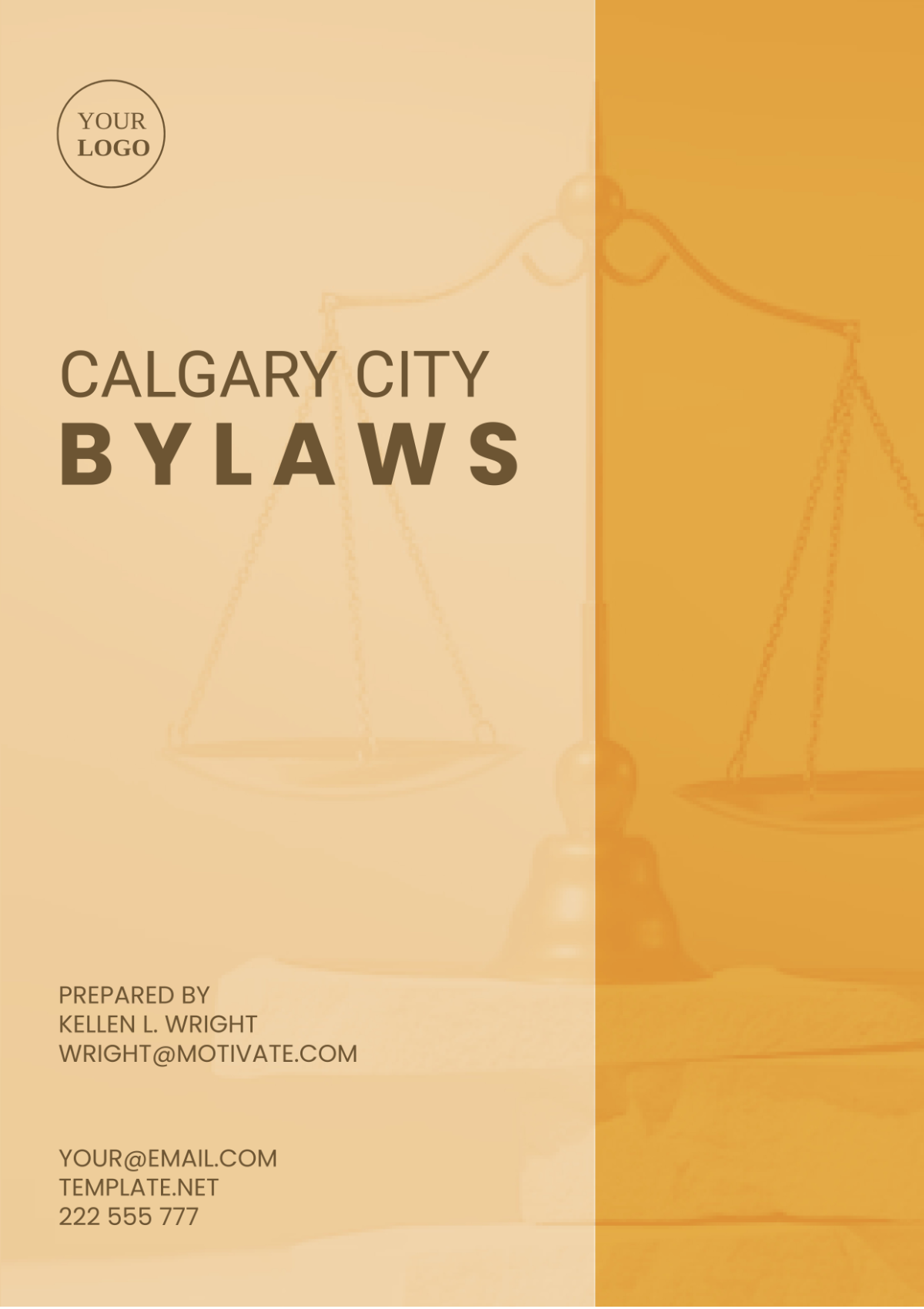 Calgary City Bylaws Template