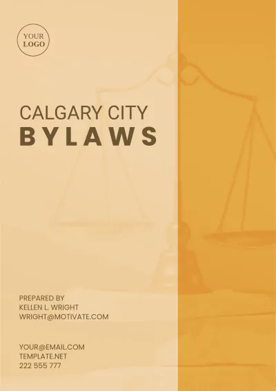 Free Calgary City Bylaws Template to Edit Online
