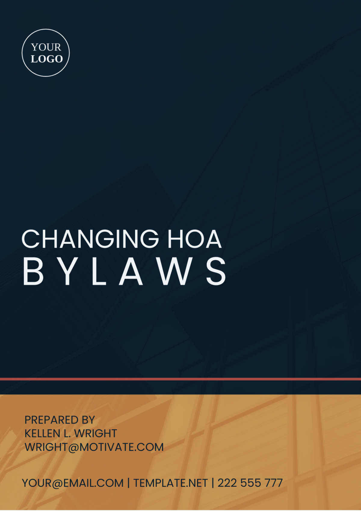 Changing Hoa Bylaws Template