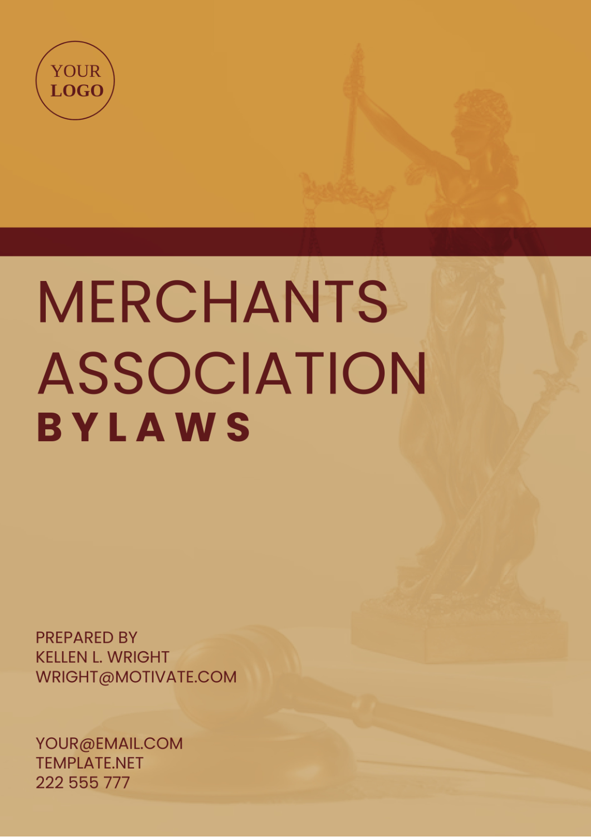 Free Merchants Association Bylaws Template