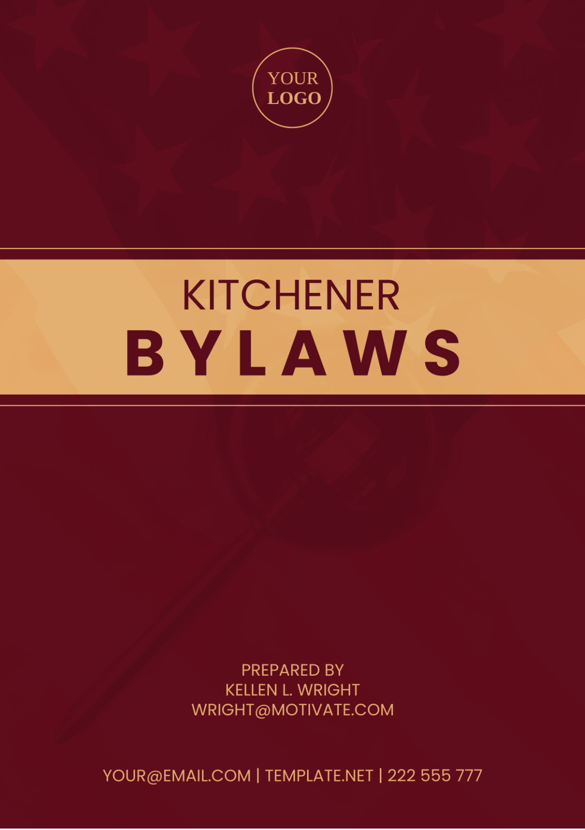 Kitchener Bylaws Template