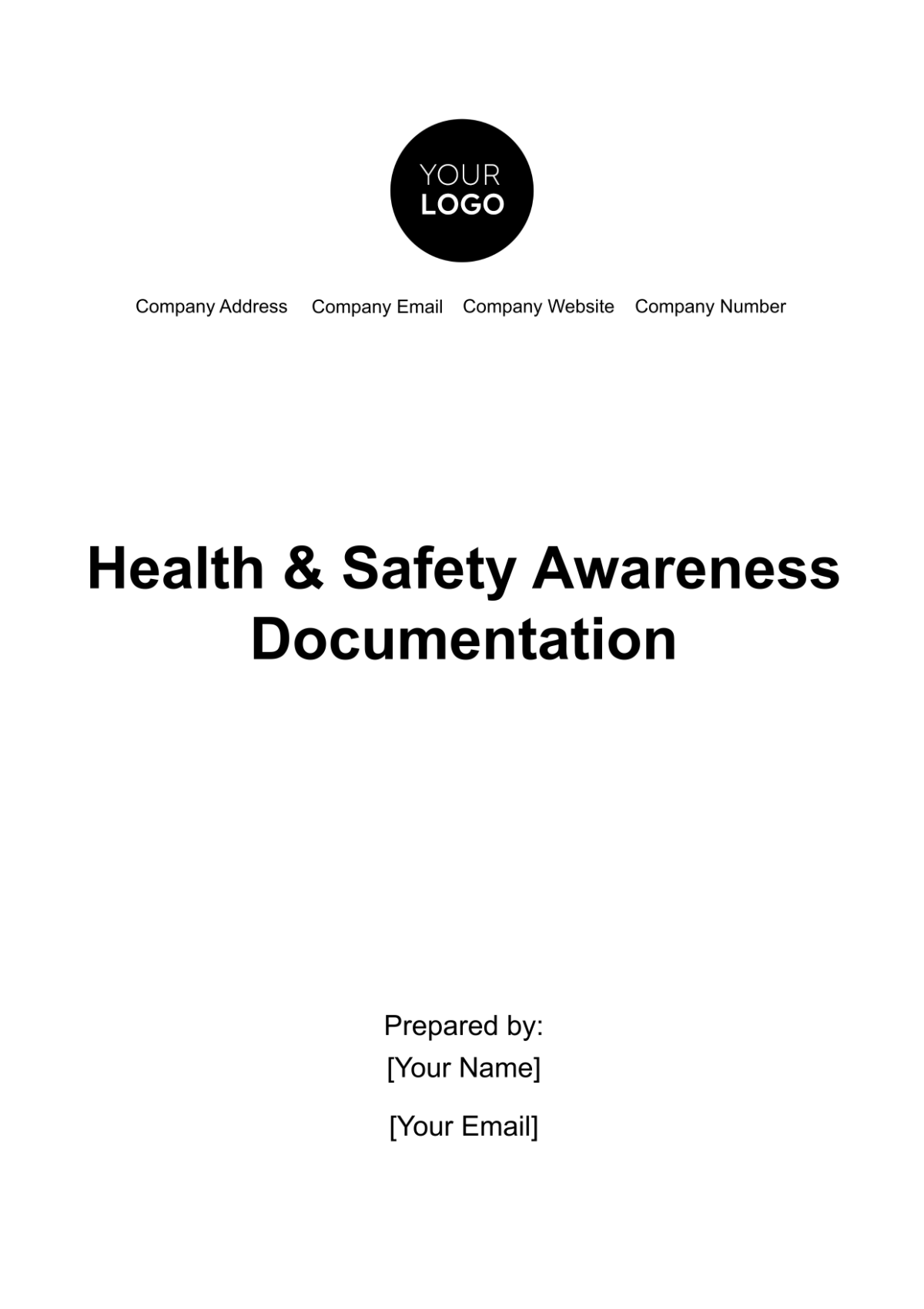 Health & Safety Awareness Documentation Template