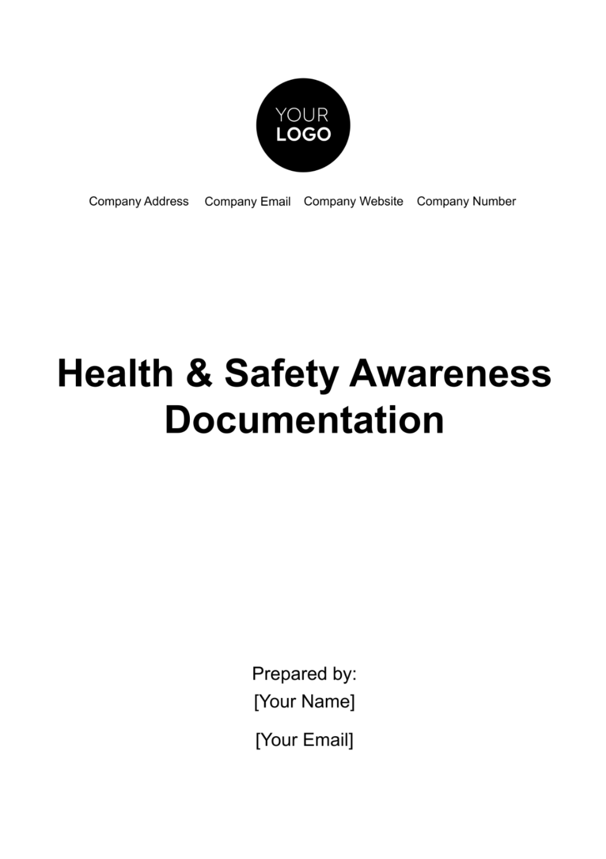 Health & Safety Awareness Documentation Template