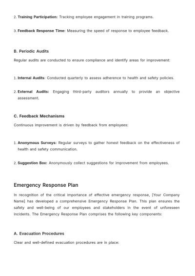 Free Strategic Health & Safety Communication Plan Template to Edit Online