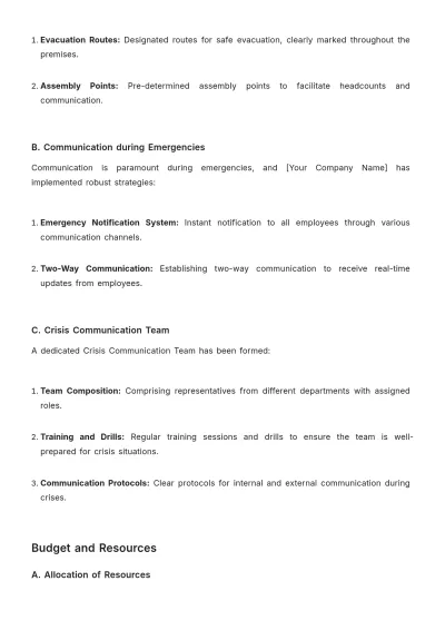 Free Strategic Health & Safety Communication Plan Template to Edit Online