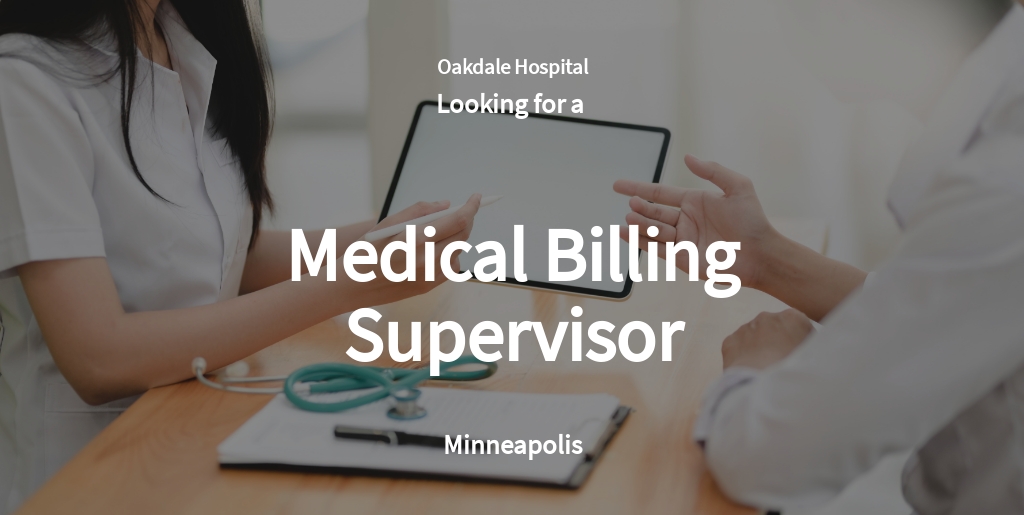 Free Medical Billing Supervisor Job Description Template.jpe