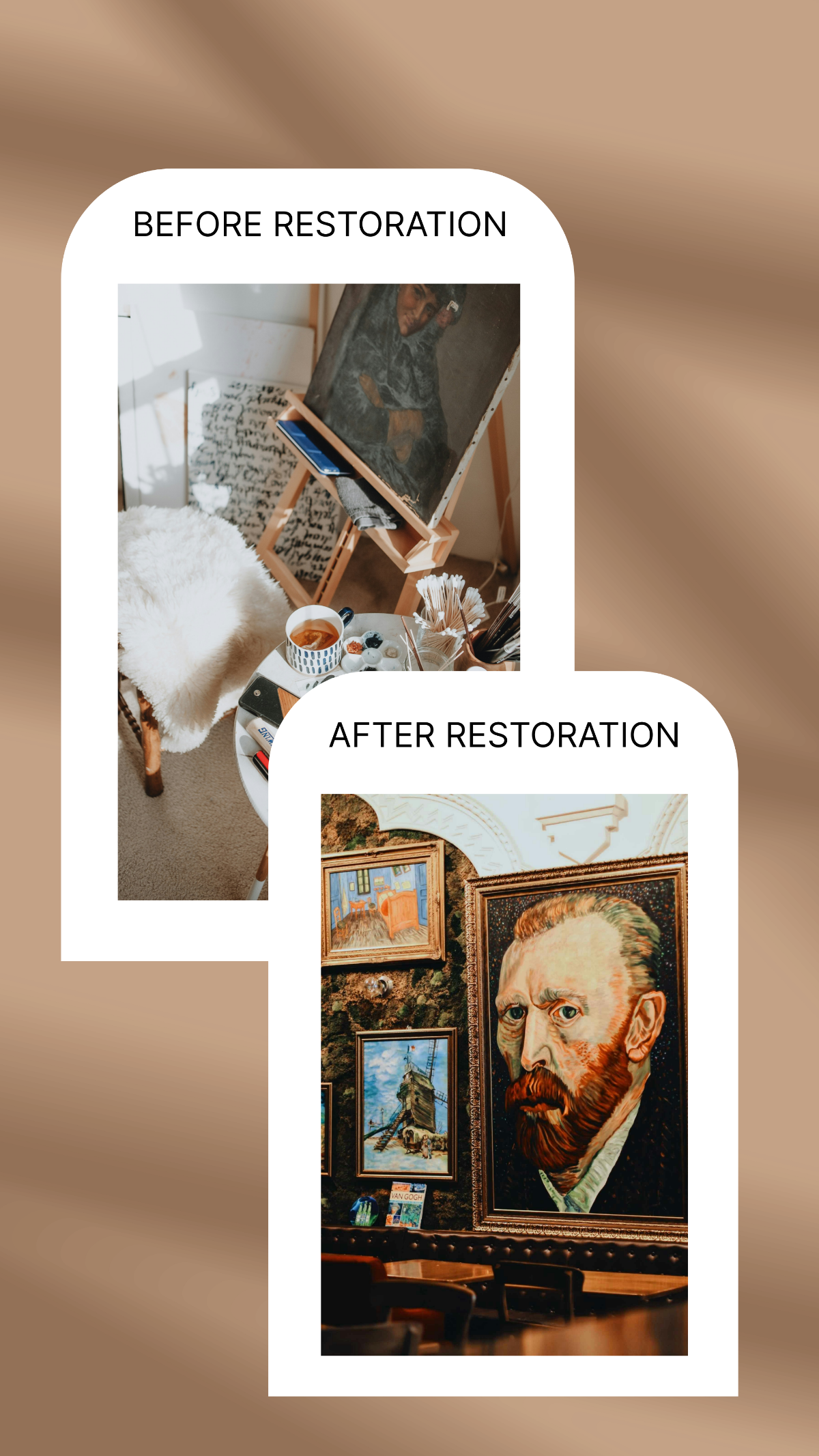 Art Restoration Before and After Facebook Post