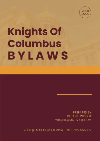 Free Knights Of Columbus Bylaws Template to Edit Online