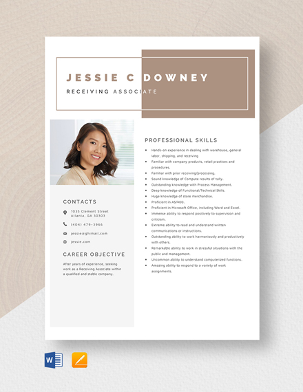 Free Project Associate Resume - Download in Word, Apple Pages ...