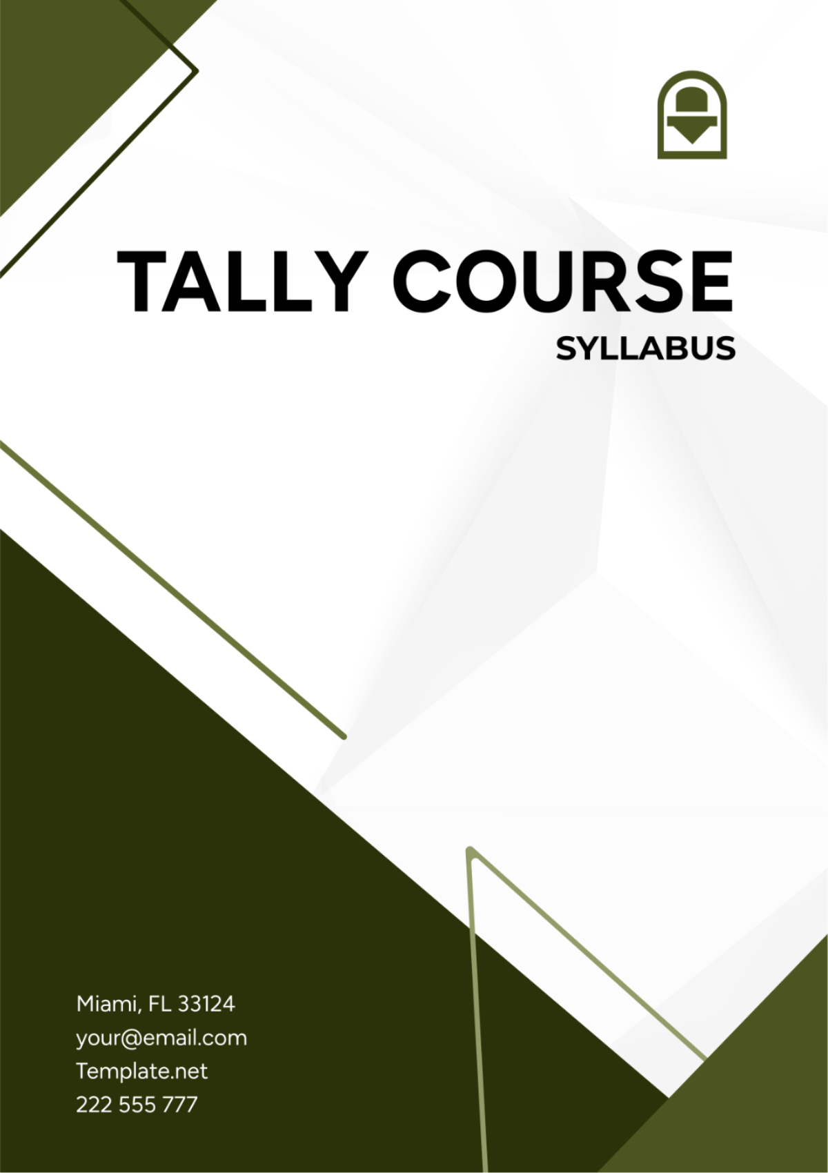 Free Tally Course Syllabus Template