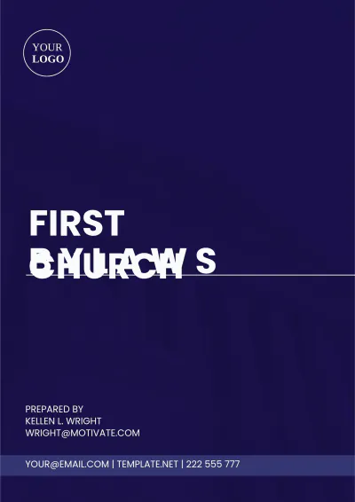 Free First Church Bylaws Template to Edit Online