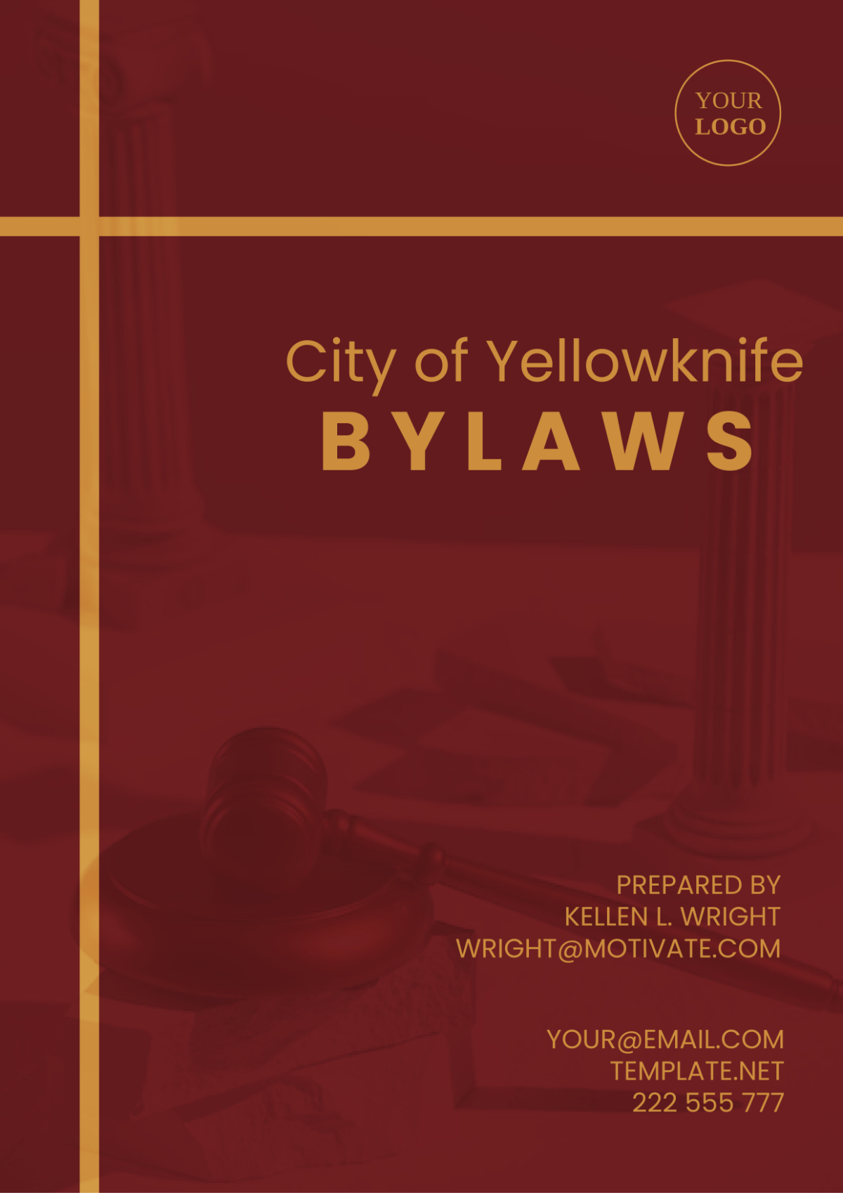 City Of Yellowknife Bylaws Template