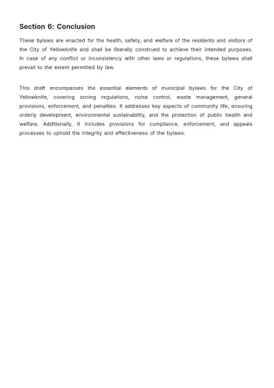 Free City Of Yellowknife Bylaws Template to Edit Online