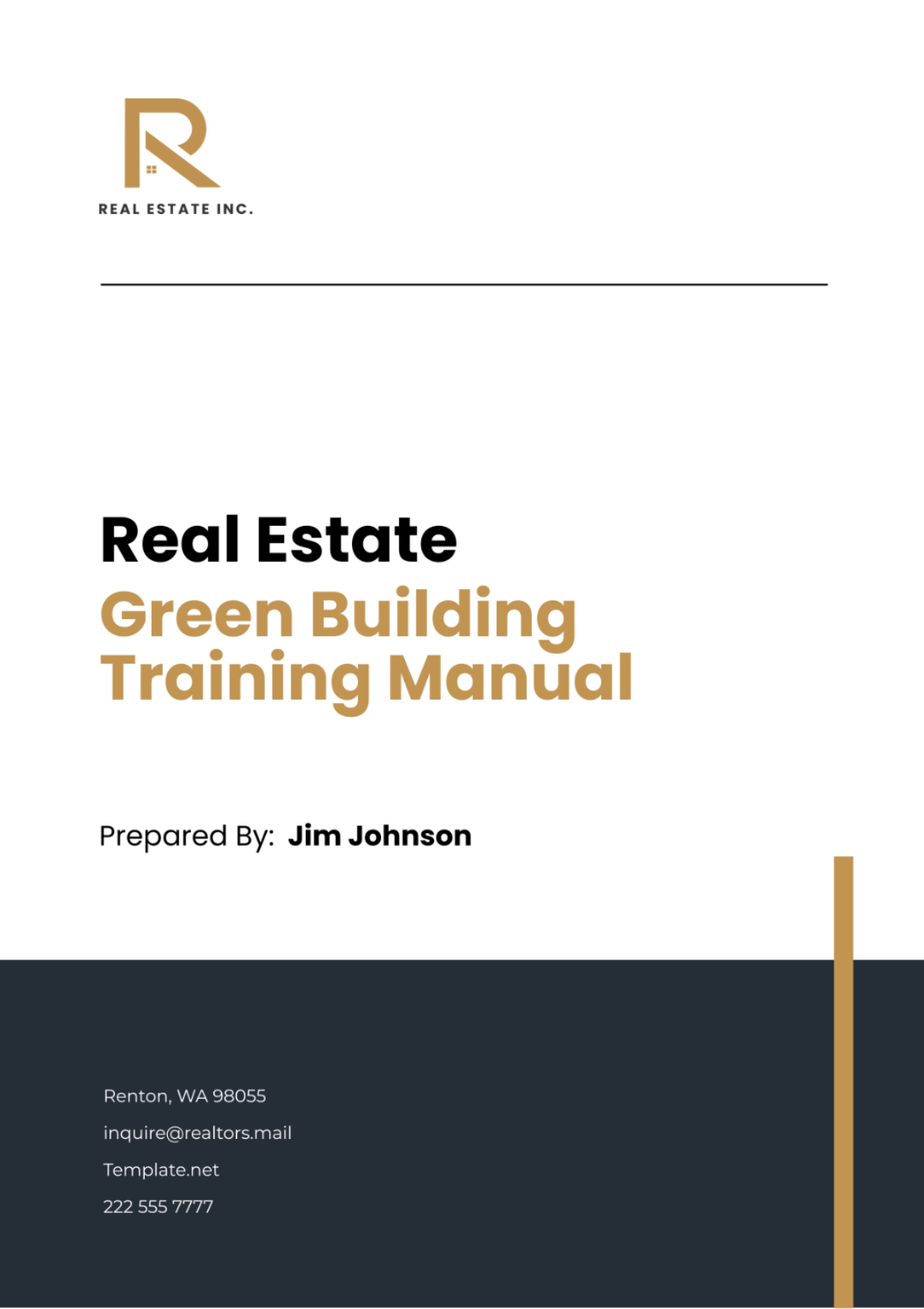 Real Estate Green Building Training Manual Template - Edit Online & Download