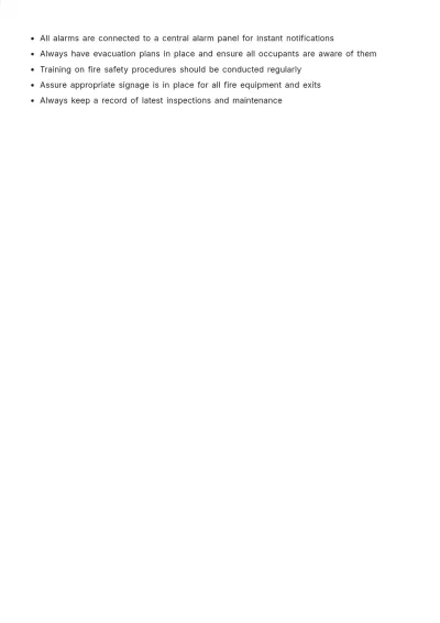 Free Fire Alarm Zone List Template to Edit Online