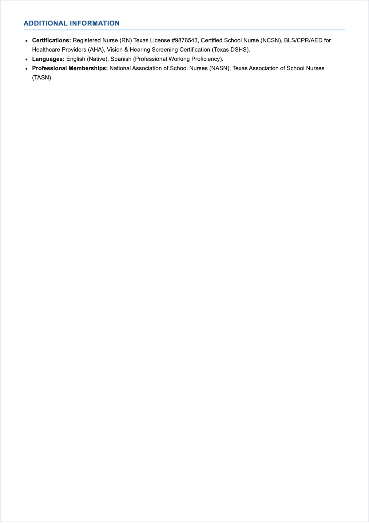 Free Public School Nurse ATS Resume Template, AI Resume Builder