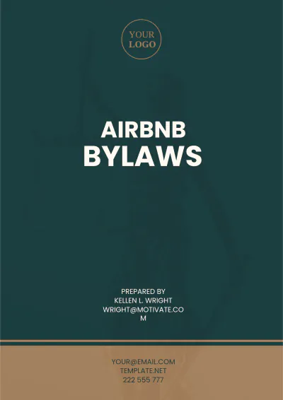 Free Airbnb Bylaws Template to Edit Online