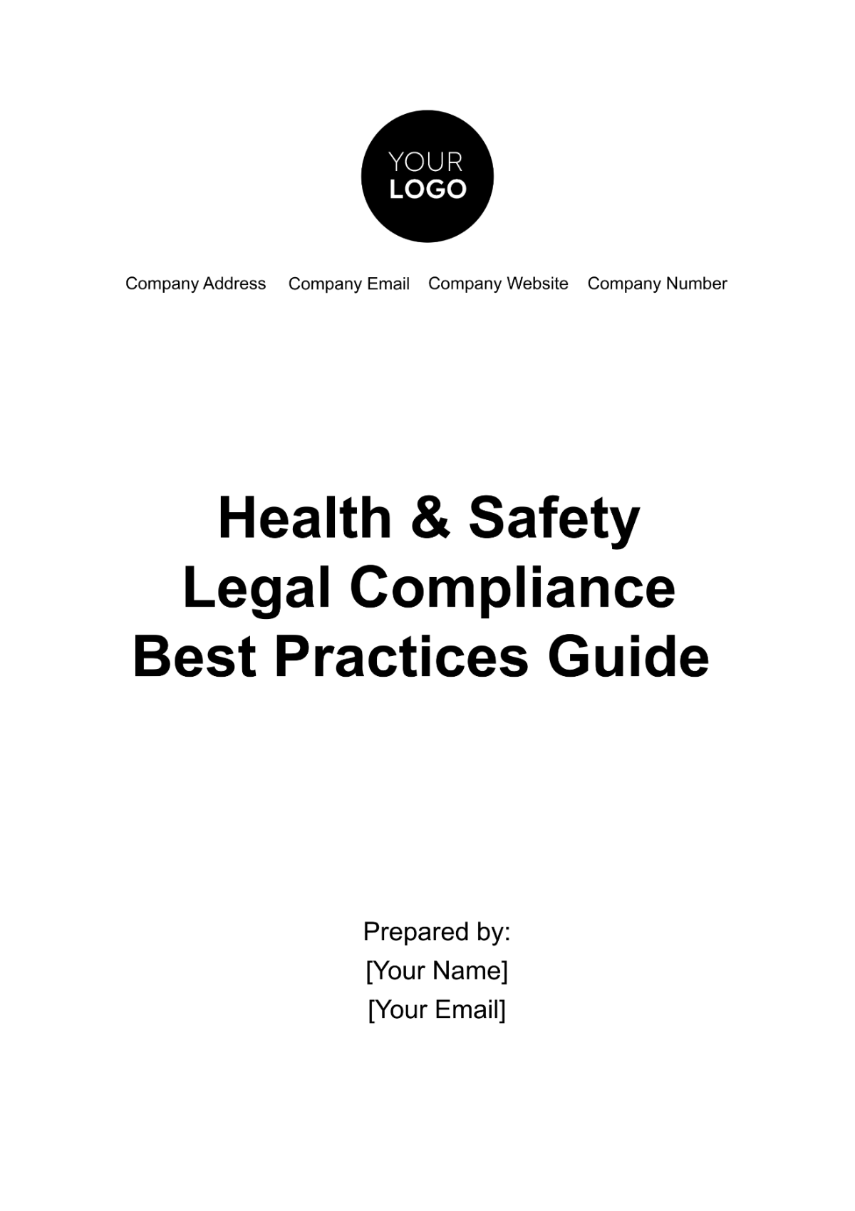 Free Health & Safety Legal Compliance Best Practices Guide Template