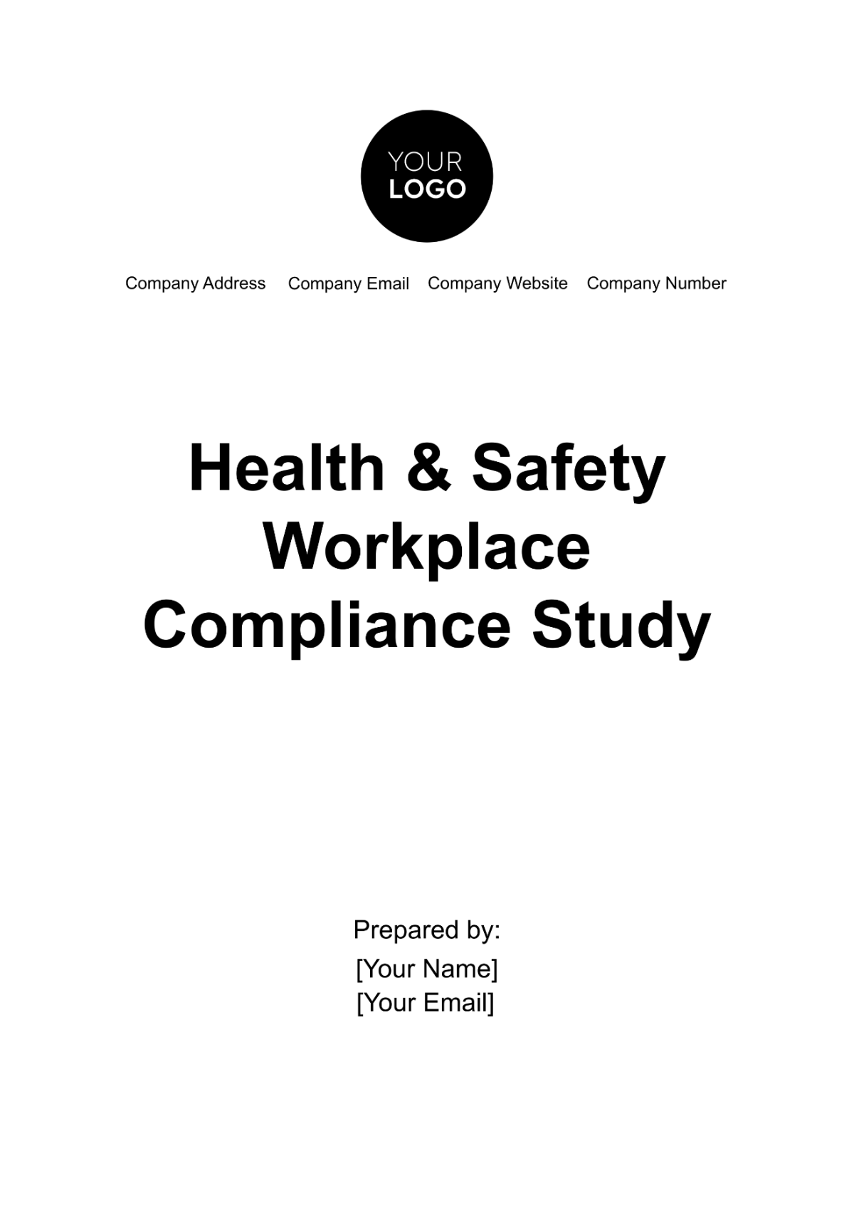 Health & Safety Workplace Compliance Study Template
