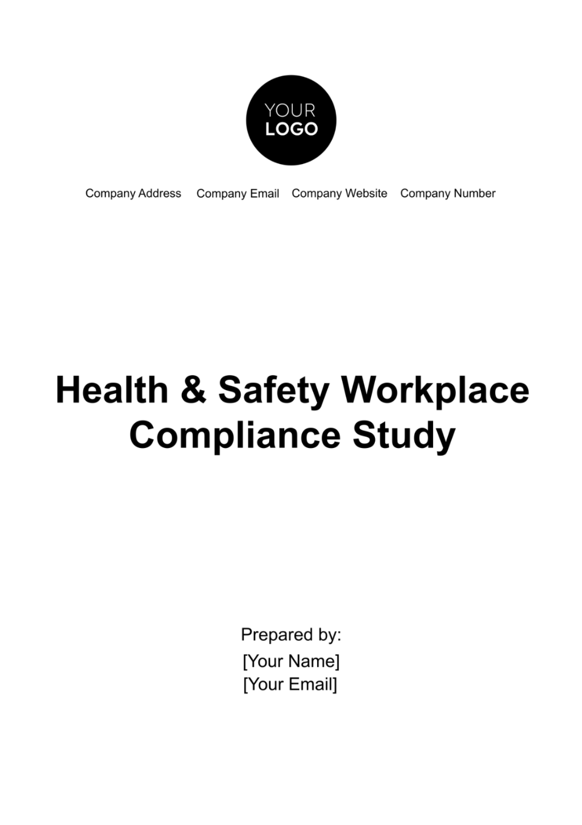 Health & Safety Workplace Compliance Study Template - Edit Online & Download