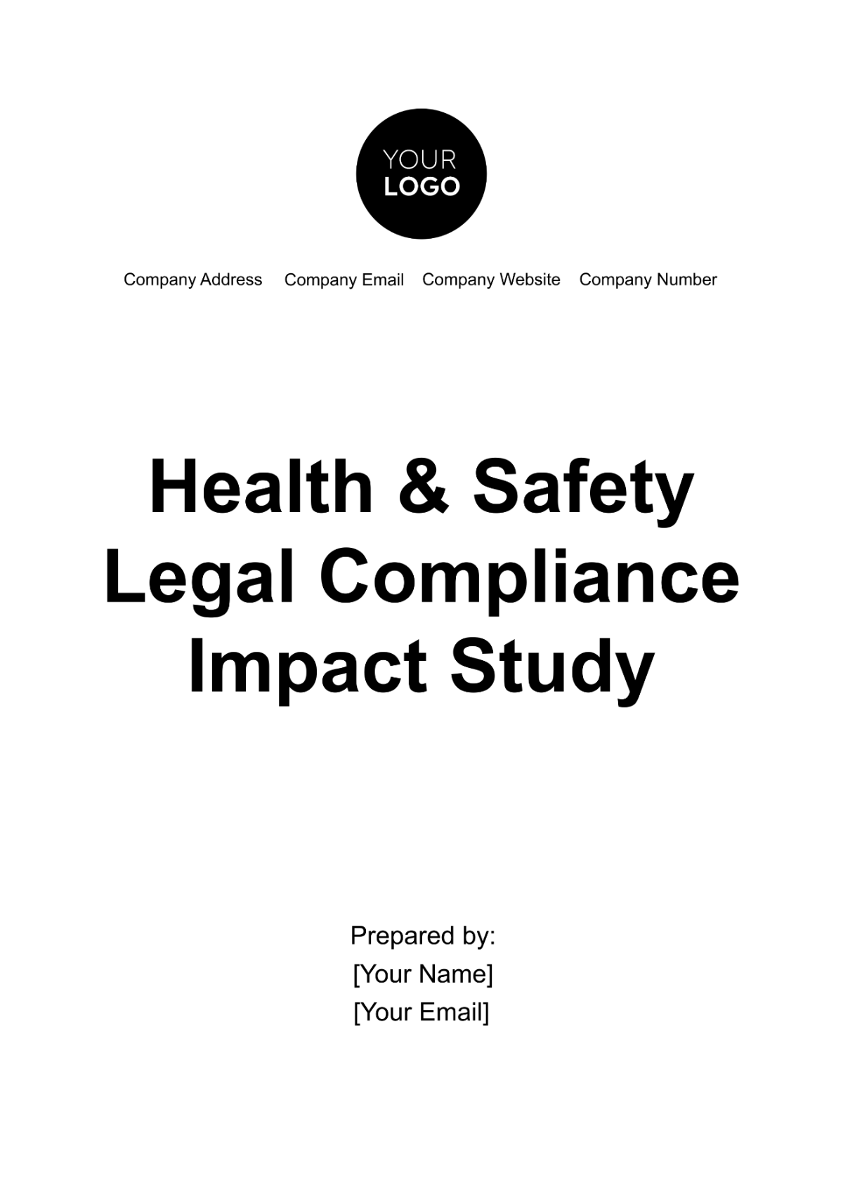 Health & Safety Legal Compliance Impact Study Template